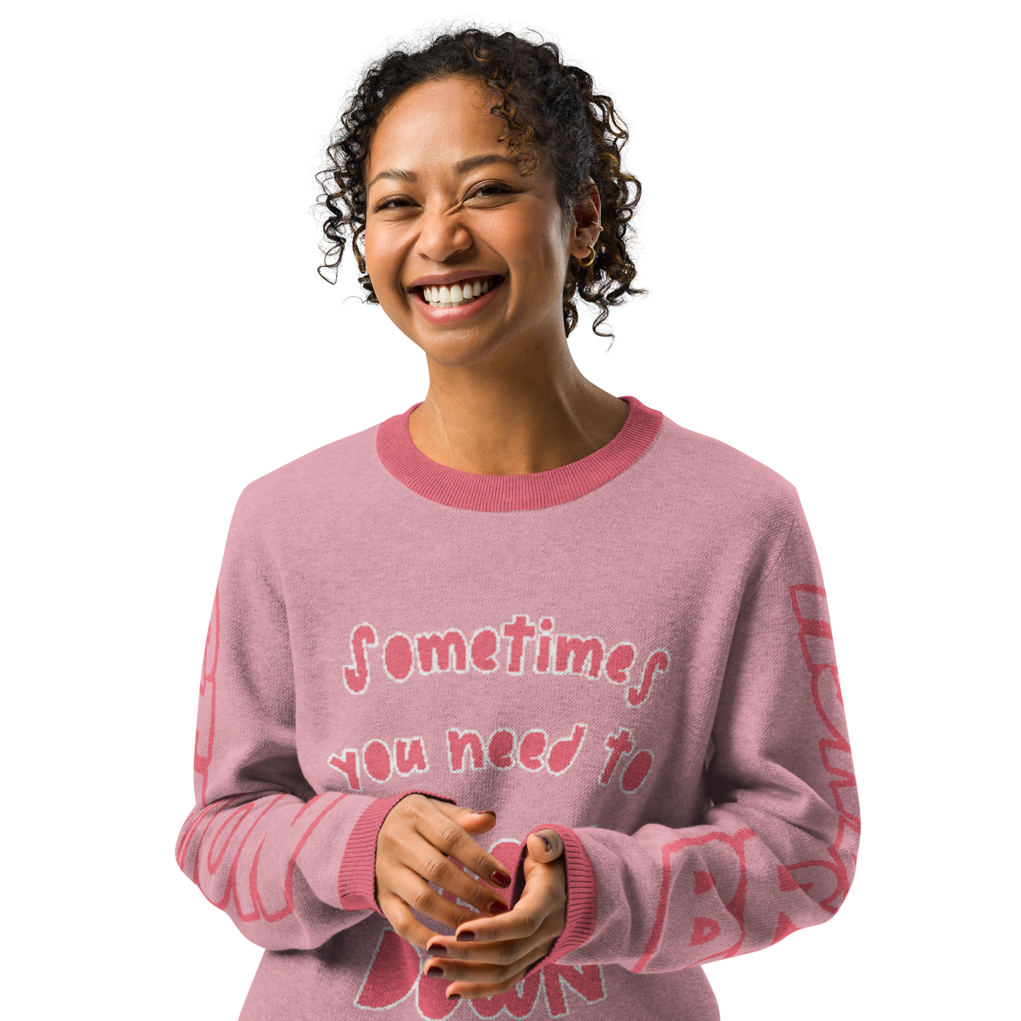 Branch Station "Slow Down" Knitted crew neck sweater