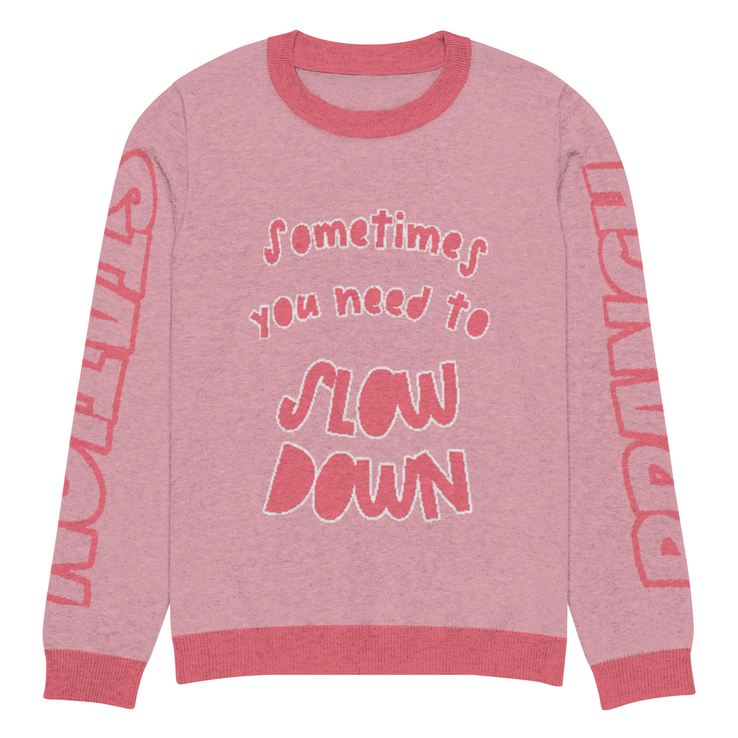 Branch Station "Slow Down" Knitted crew neck sweater