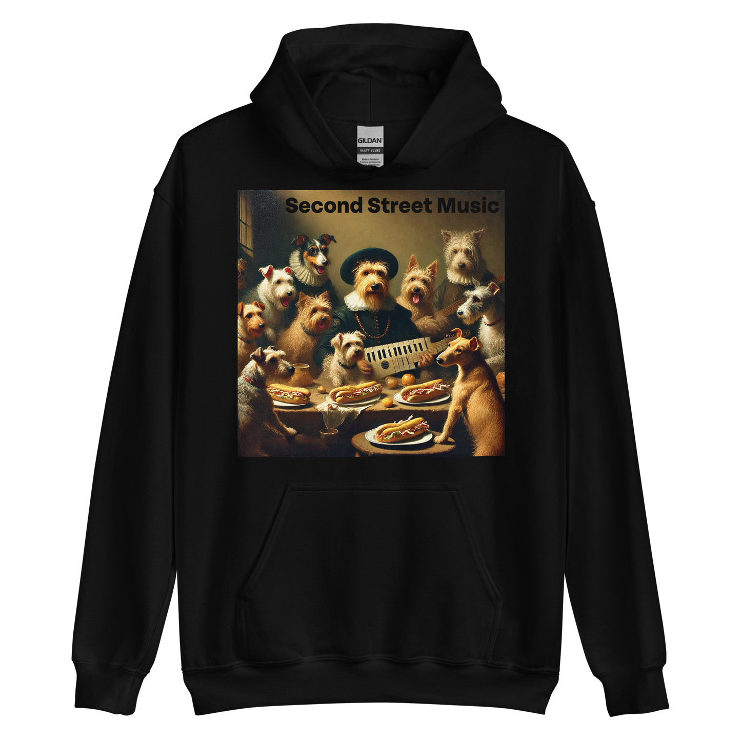 "Keytar Dogs" Unisex Hoodie