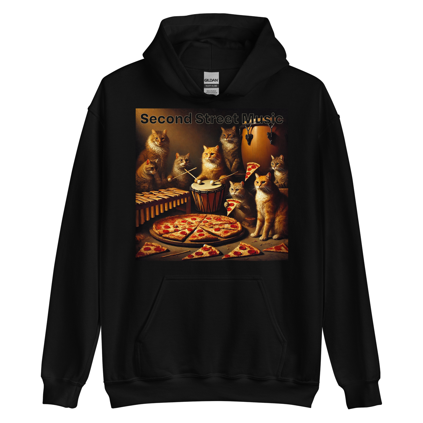 "Pizza Cat Vibes" Unisex Hoodie