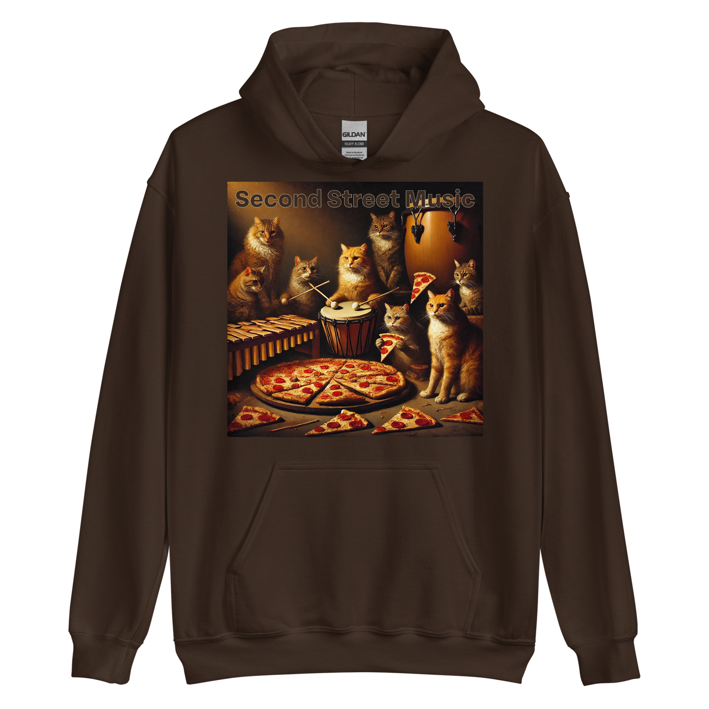 "Pizza Cat Vibes" Unisex Hoodie