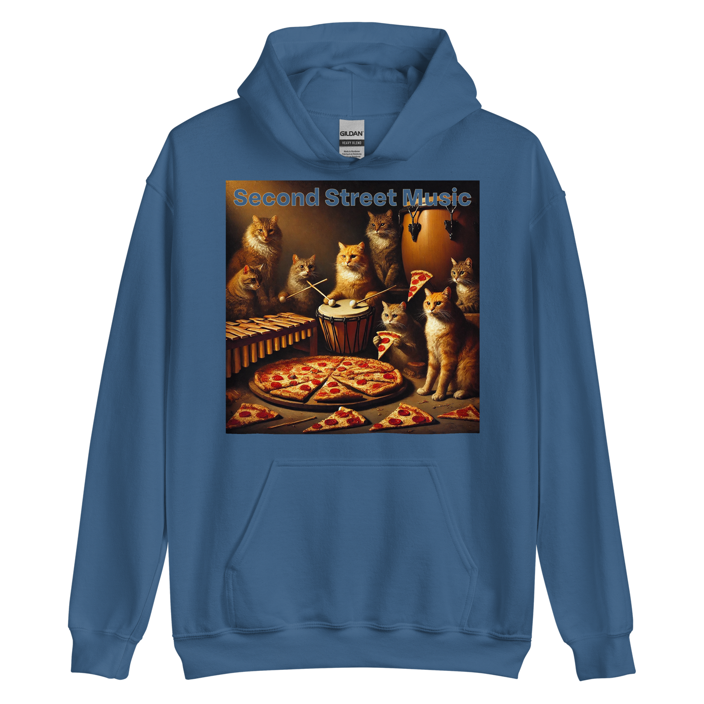 "Pizza Cat Vibes" Unisex Hoodie