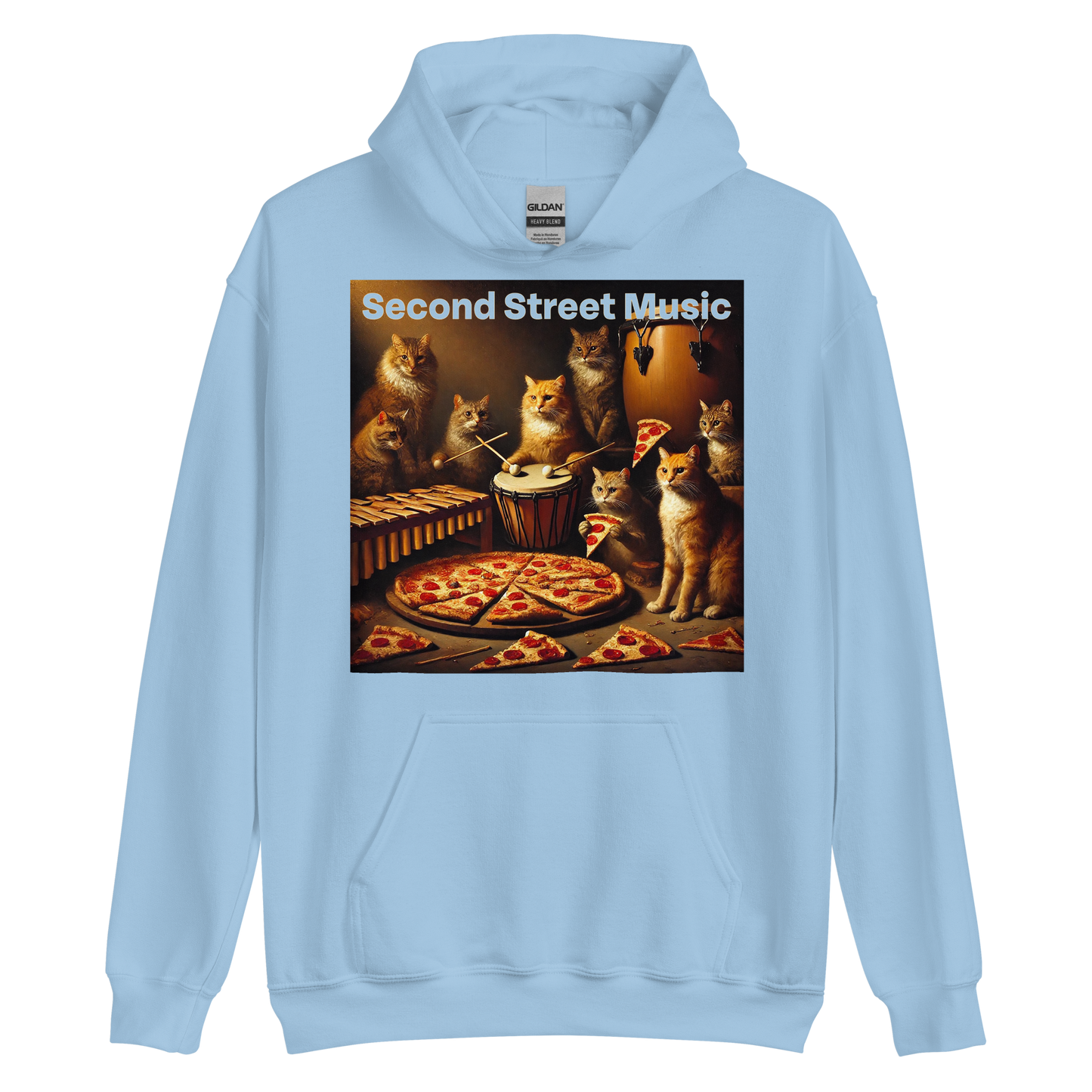 "Pizza Cat Vibes" Unisex Hoodie