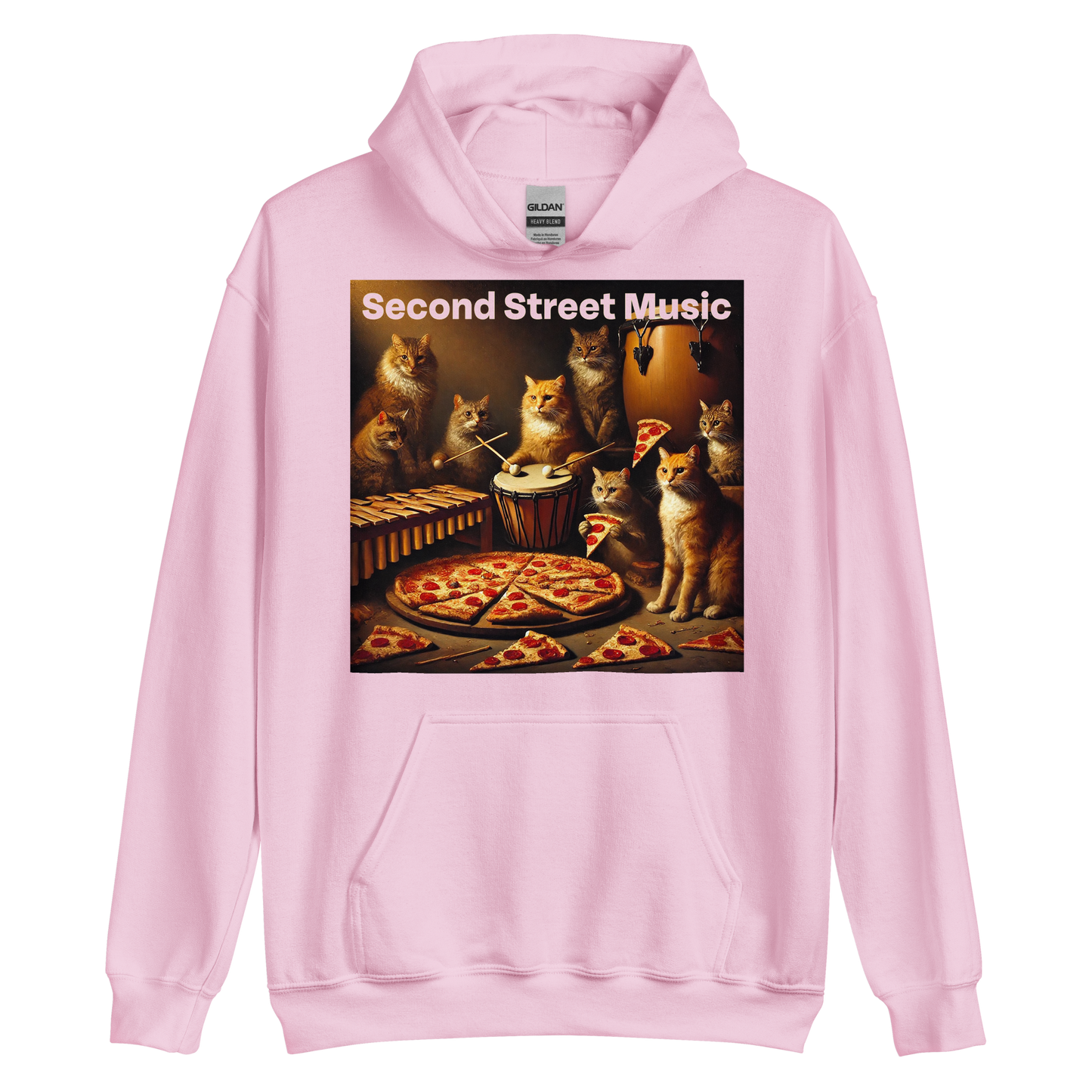 "Pizza Cat Vibes" Unisex Hoodie