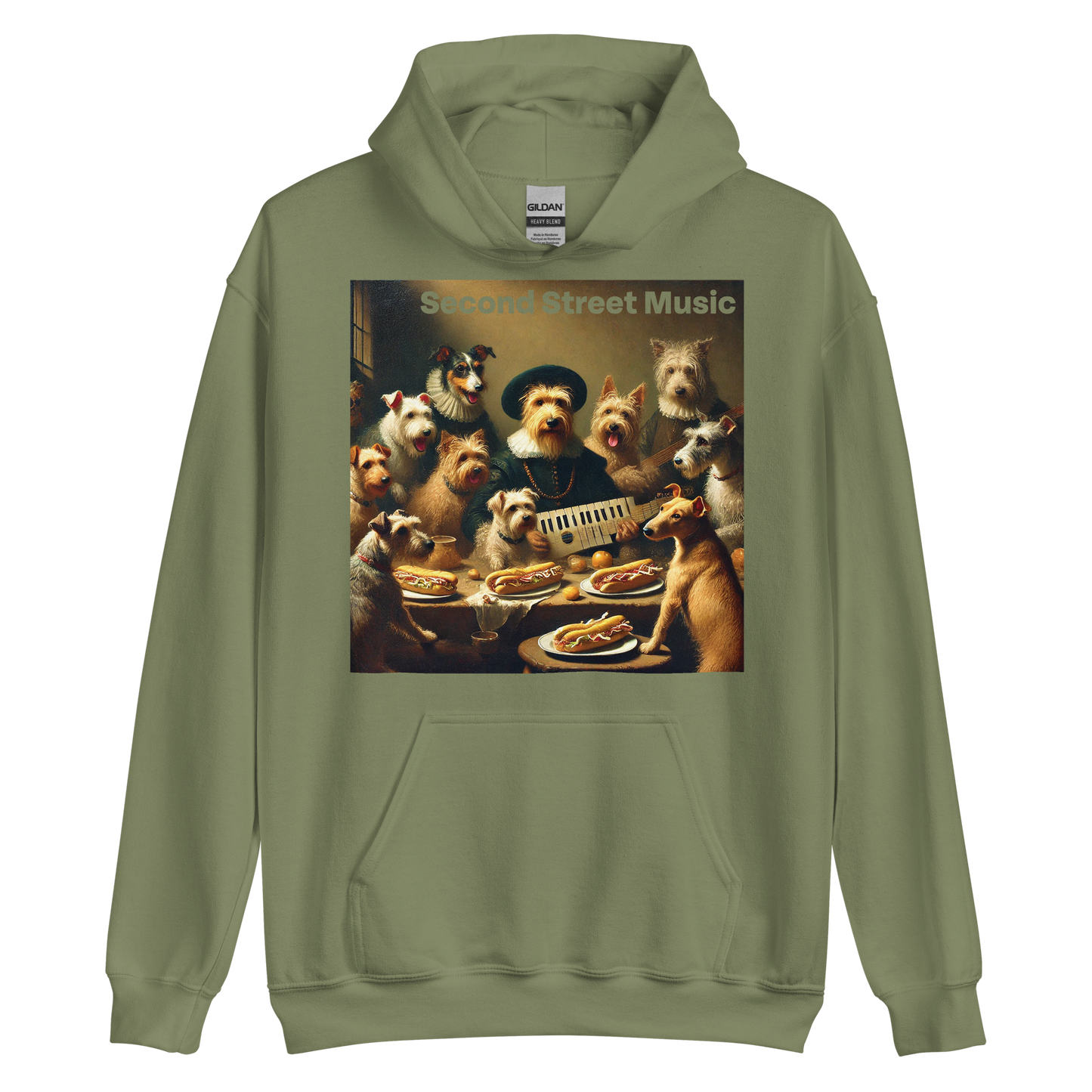 "Keytar Dogs" Unisex Hoodie