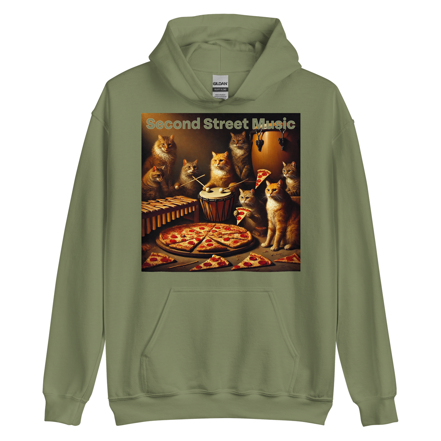 "Pizza Cat Vibes" Unisex Hoodie