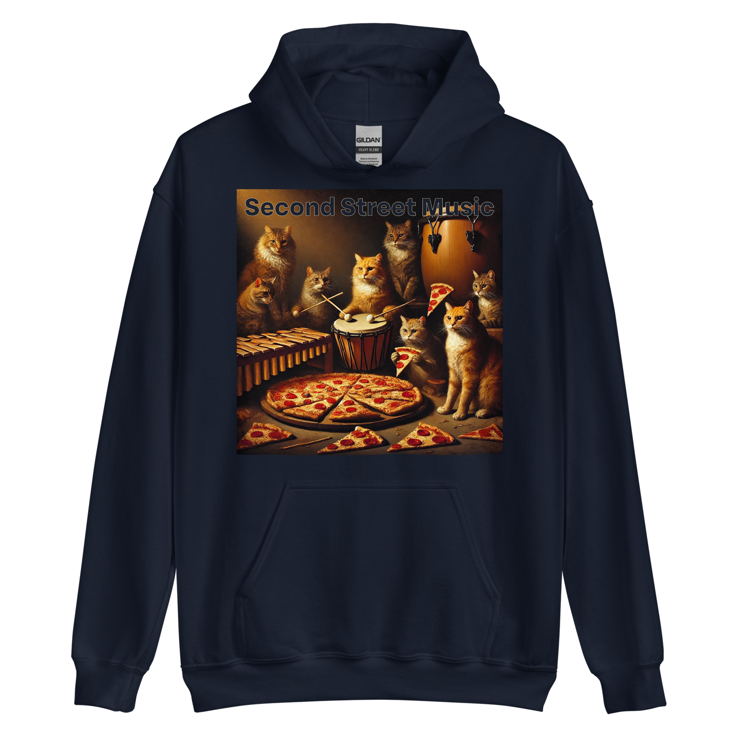 "Pizza Cat Vibes" Unisex Hoodie