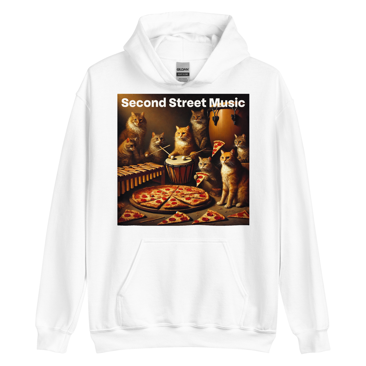 "Pizza Cat Vibes" Unisex Hoodie