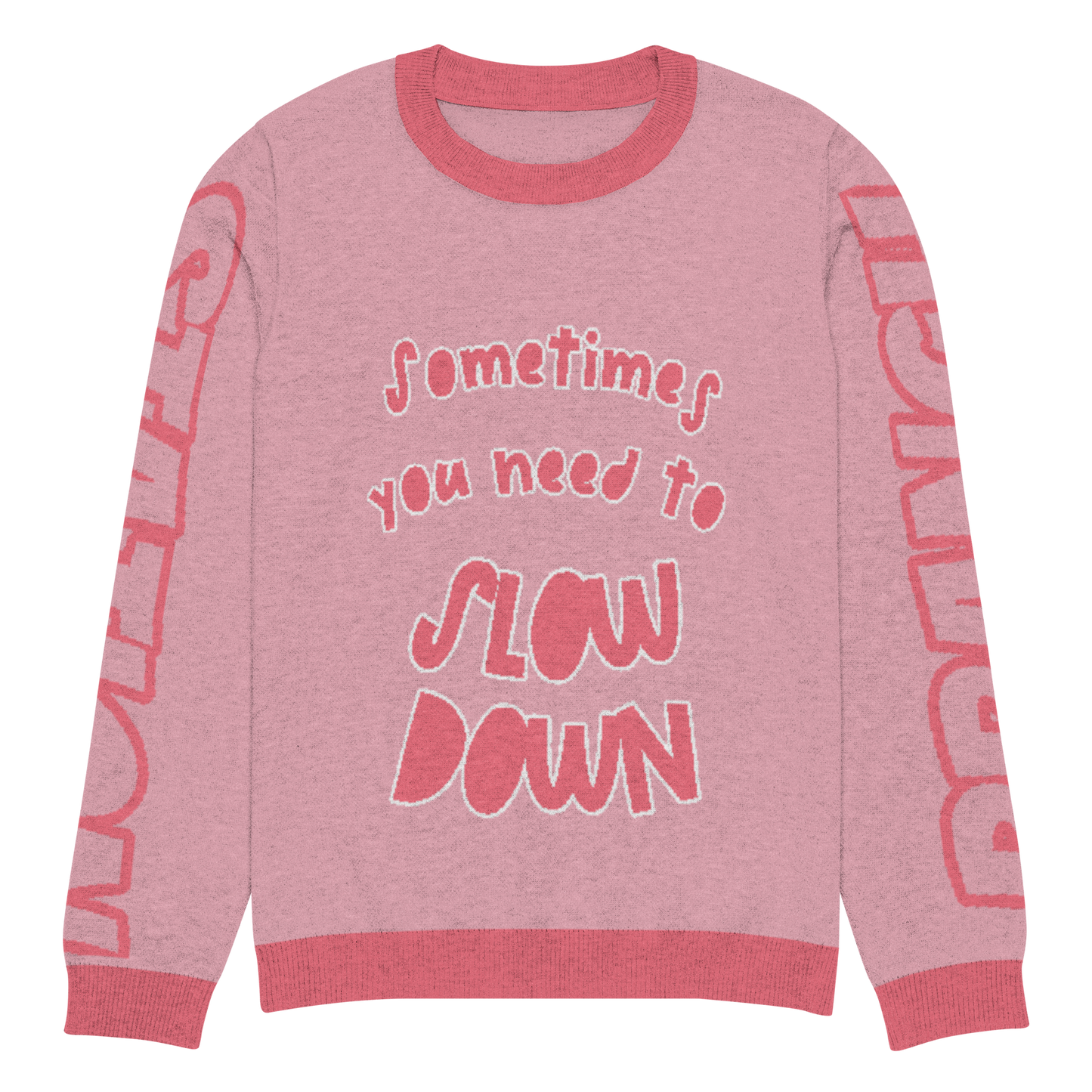 Branch Station "Slow Down" Knitted crew neck sweater