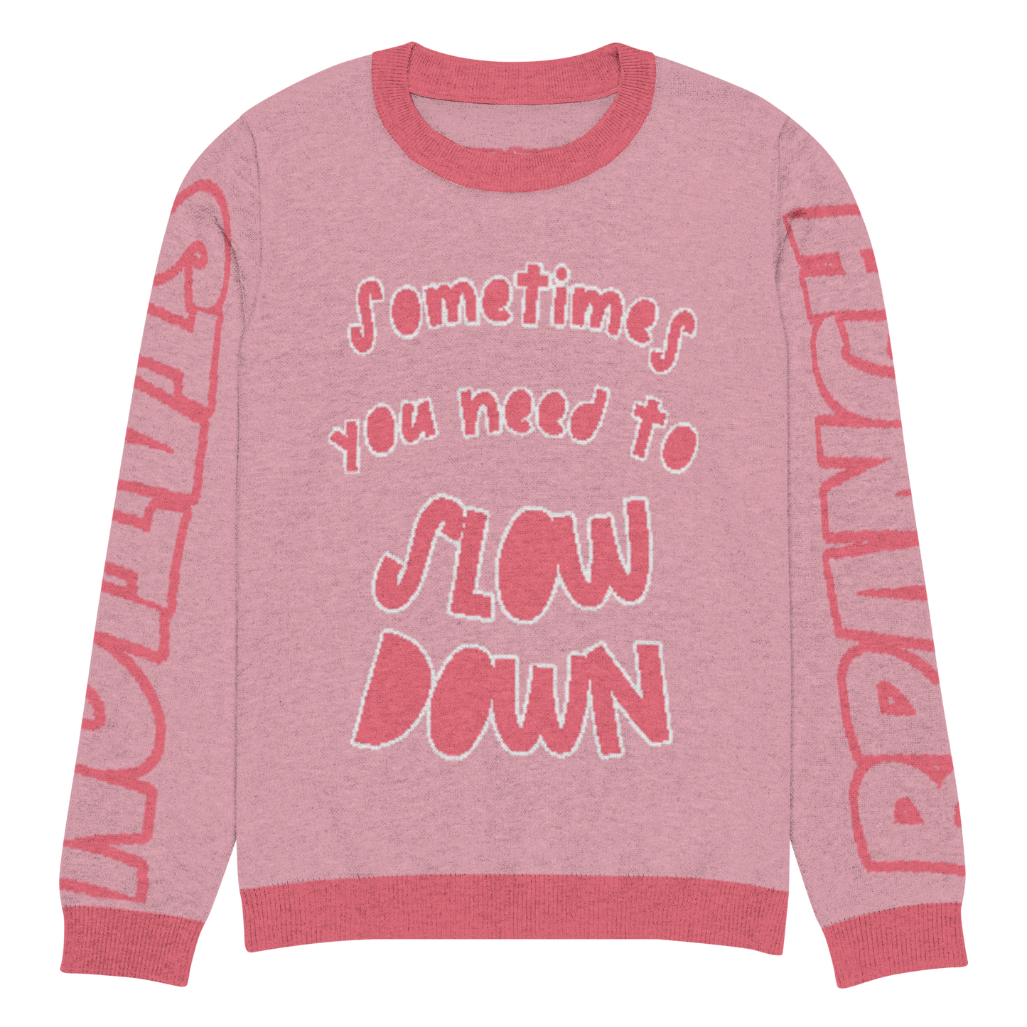Branch Station "Slow Down" Knitted crew neck sweater
