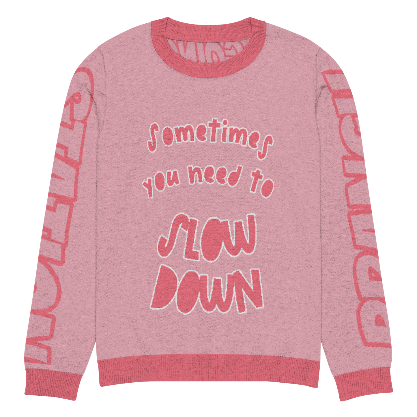 Branch Station "Slow Down" Knitted crew neck sweater