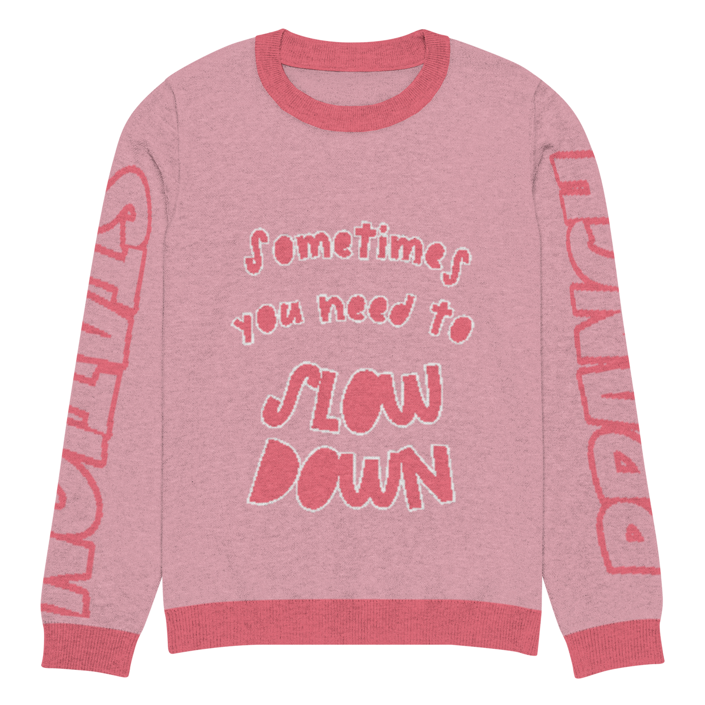 Branch Station "Slow Down" Knitted crew neck sweater