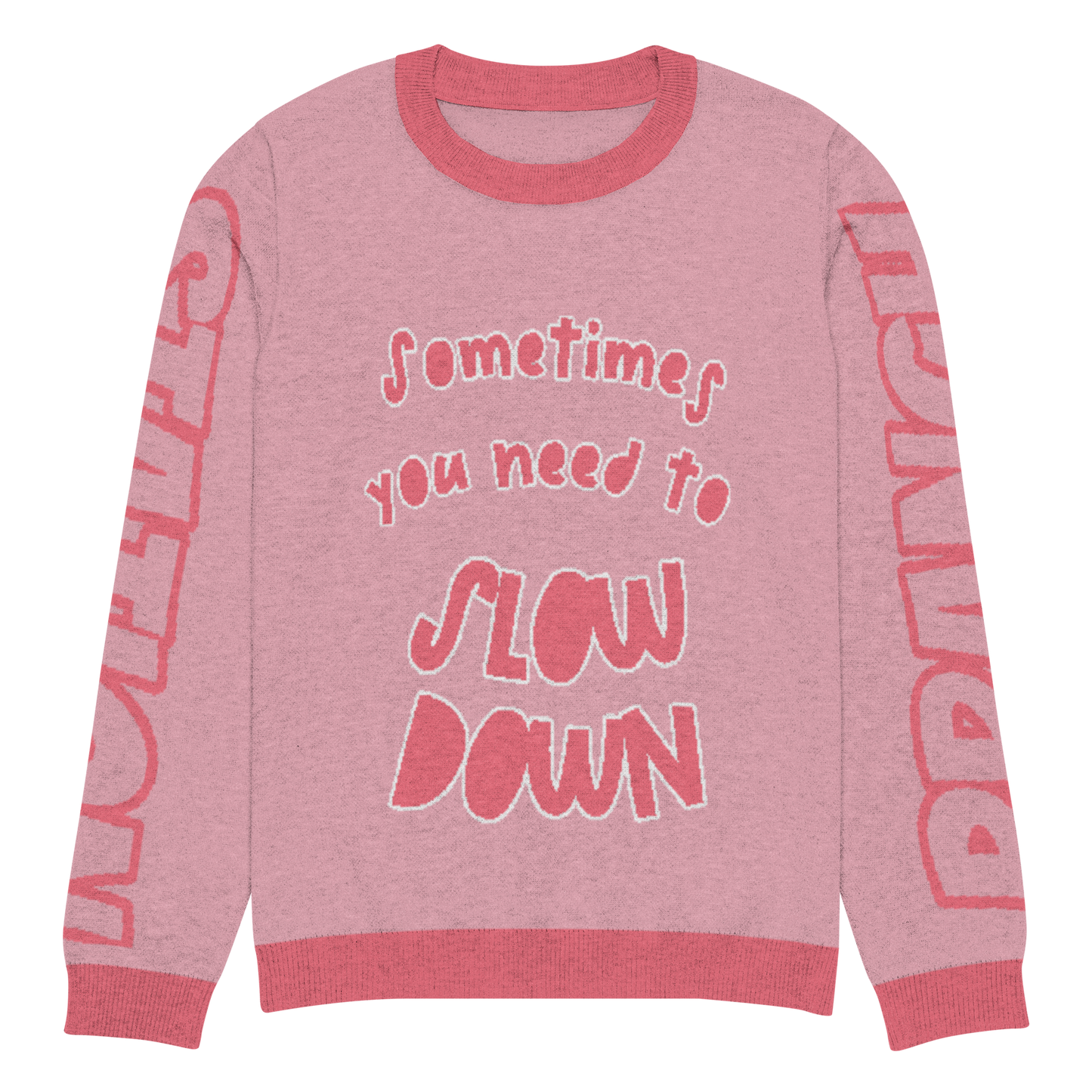 Branch Station "Slow Down" Knitted crew neck sweater