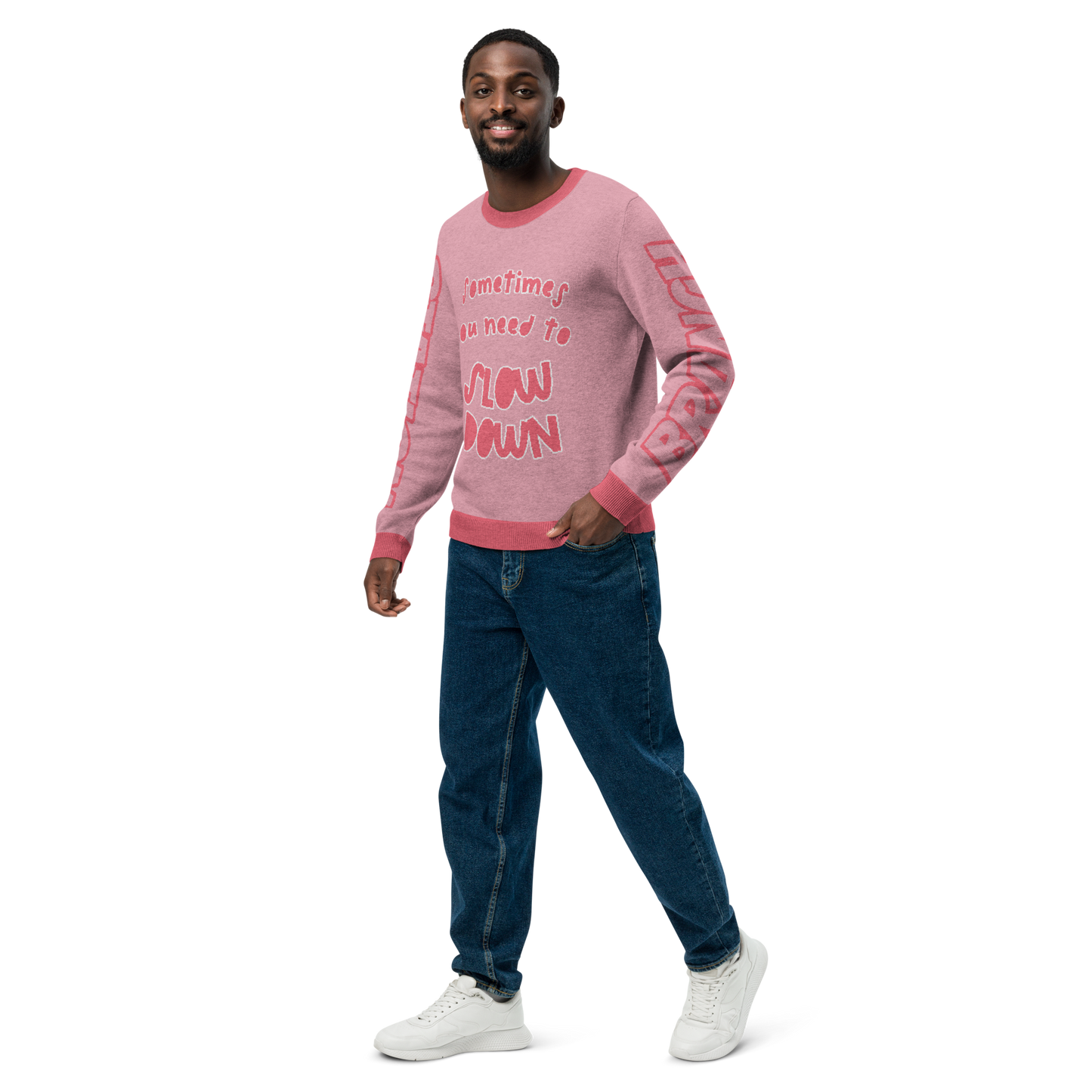 Branch Station "Slow Down" Knitted crew neck sweater