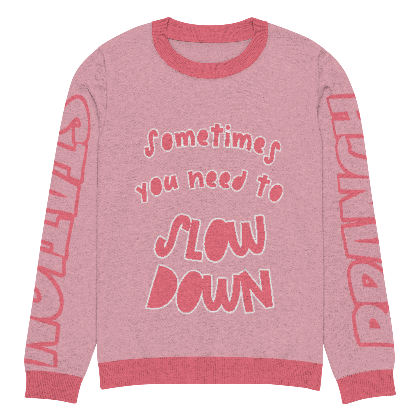 Branch Station "Slow Down" Knitted crew neck sweater