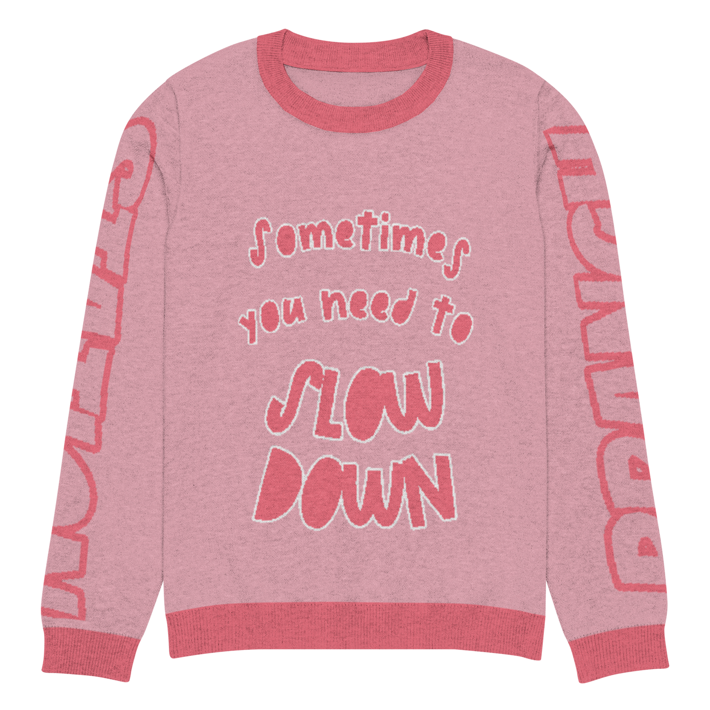 Branch Station "Slow Down" Knitted crew neck sweater