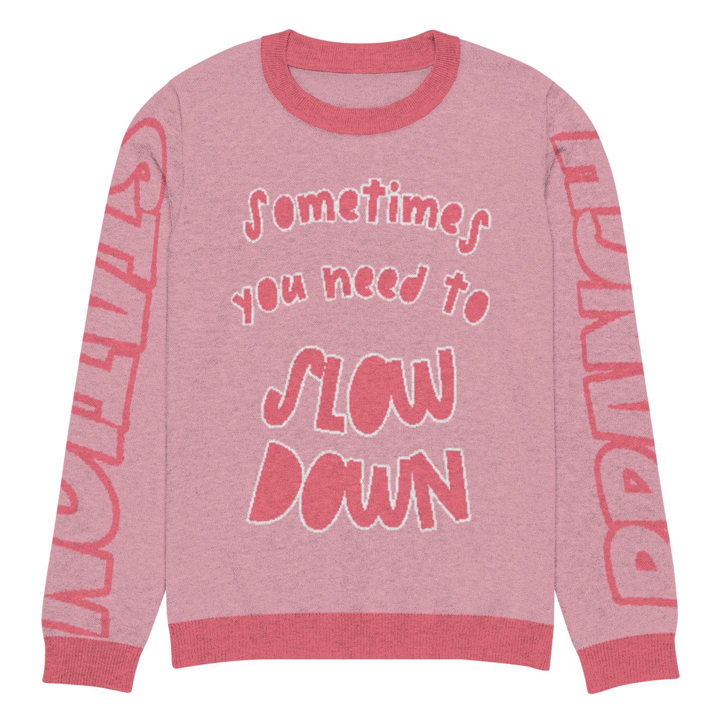Branch Station "Slow Down" Knitted crew neck sweater