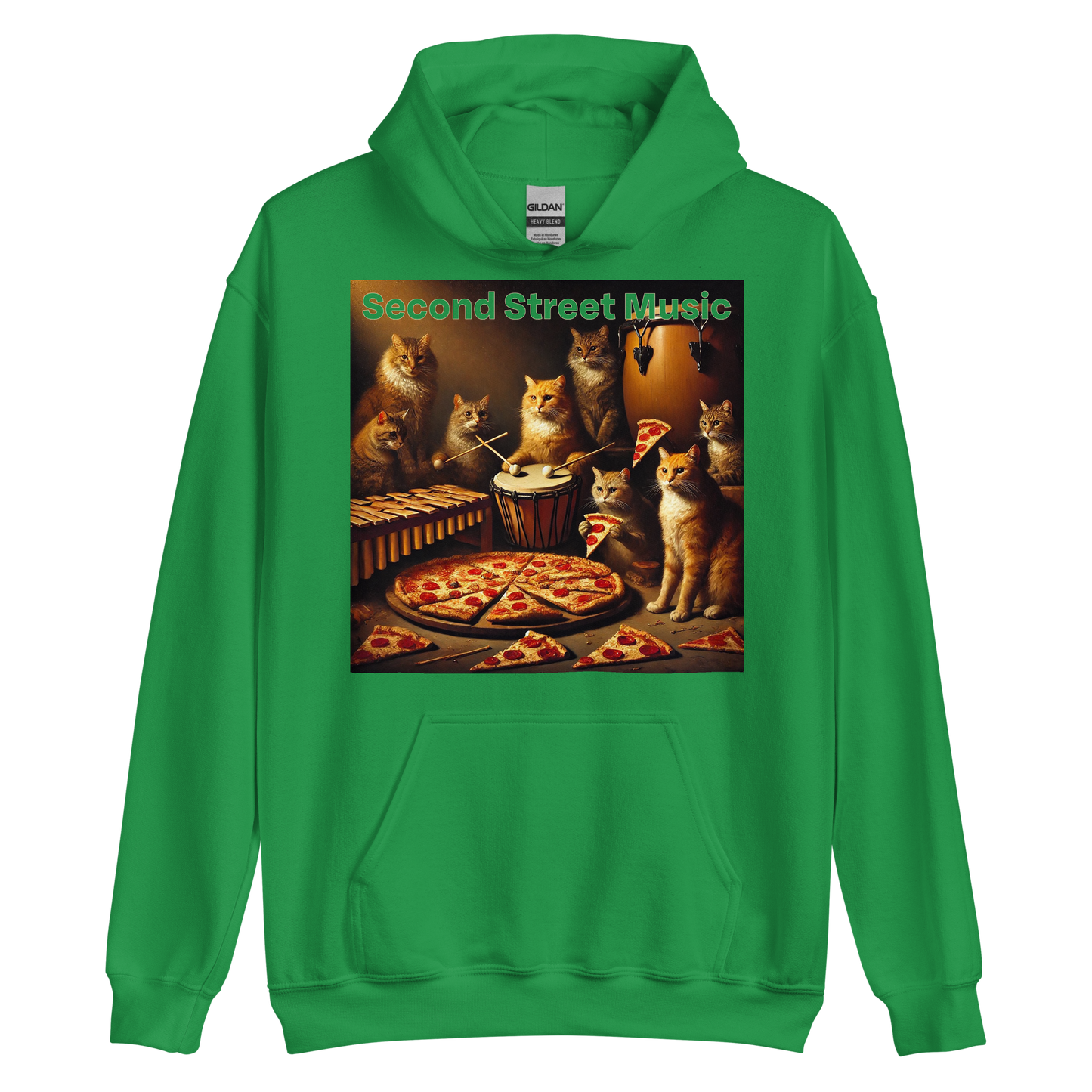 "Pizza Cat Vibes" Unisex Hoodie