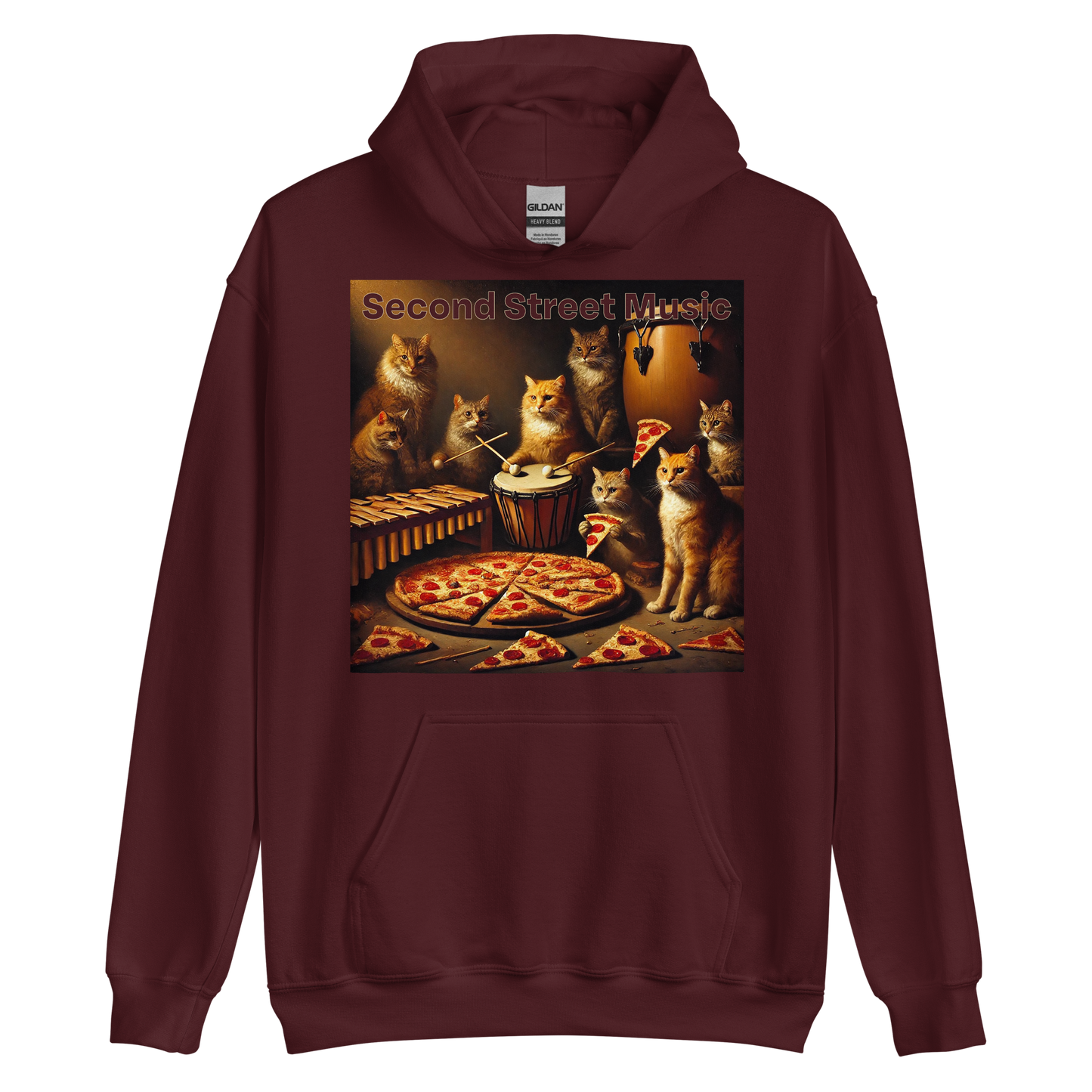 "Pizza Cat Vibes" Unisex Hoodie