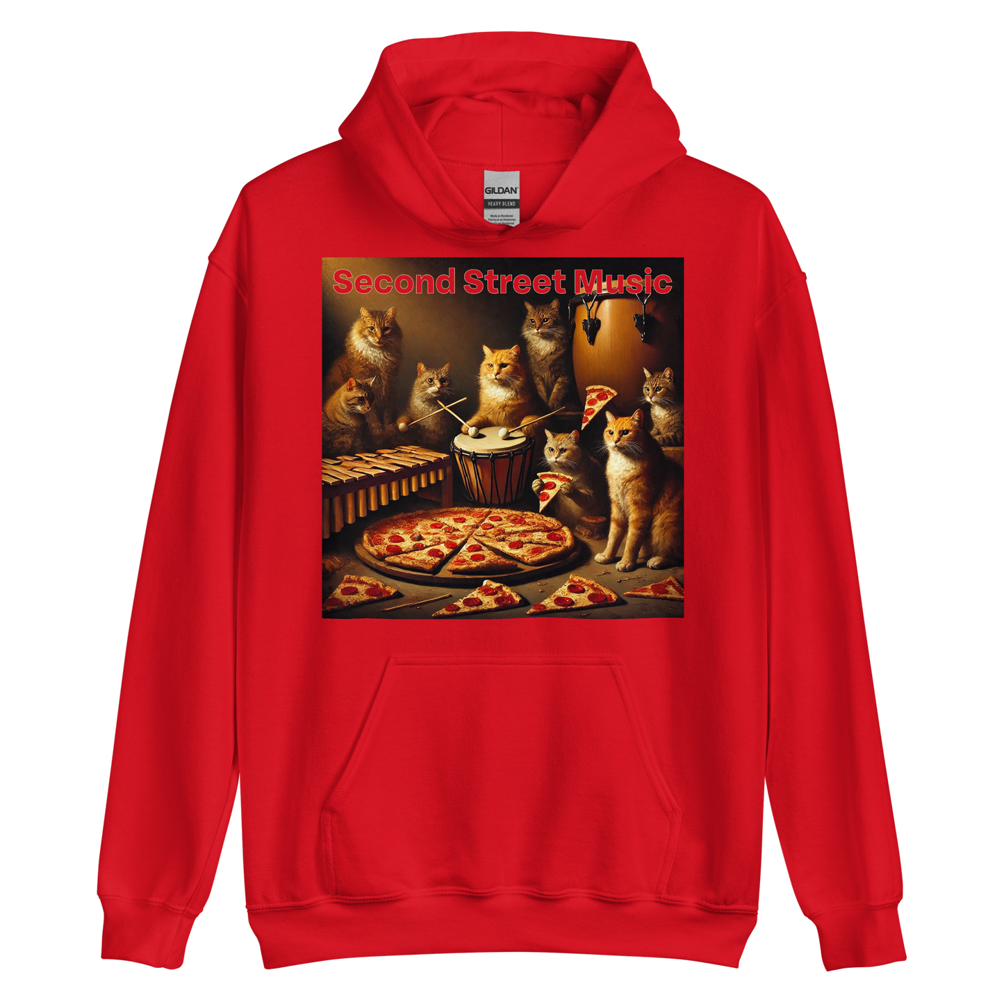 "Pizza Cat Vibes" Unisex Hoodie