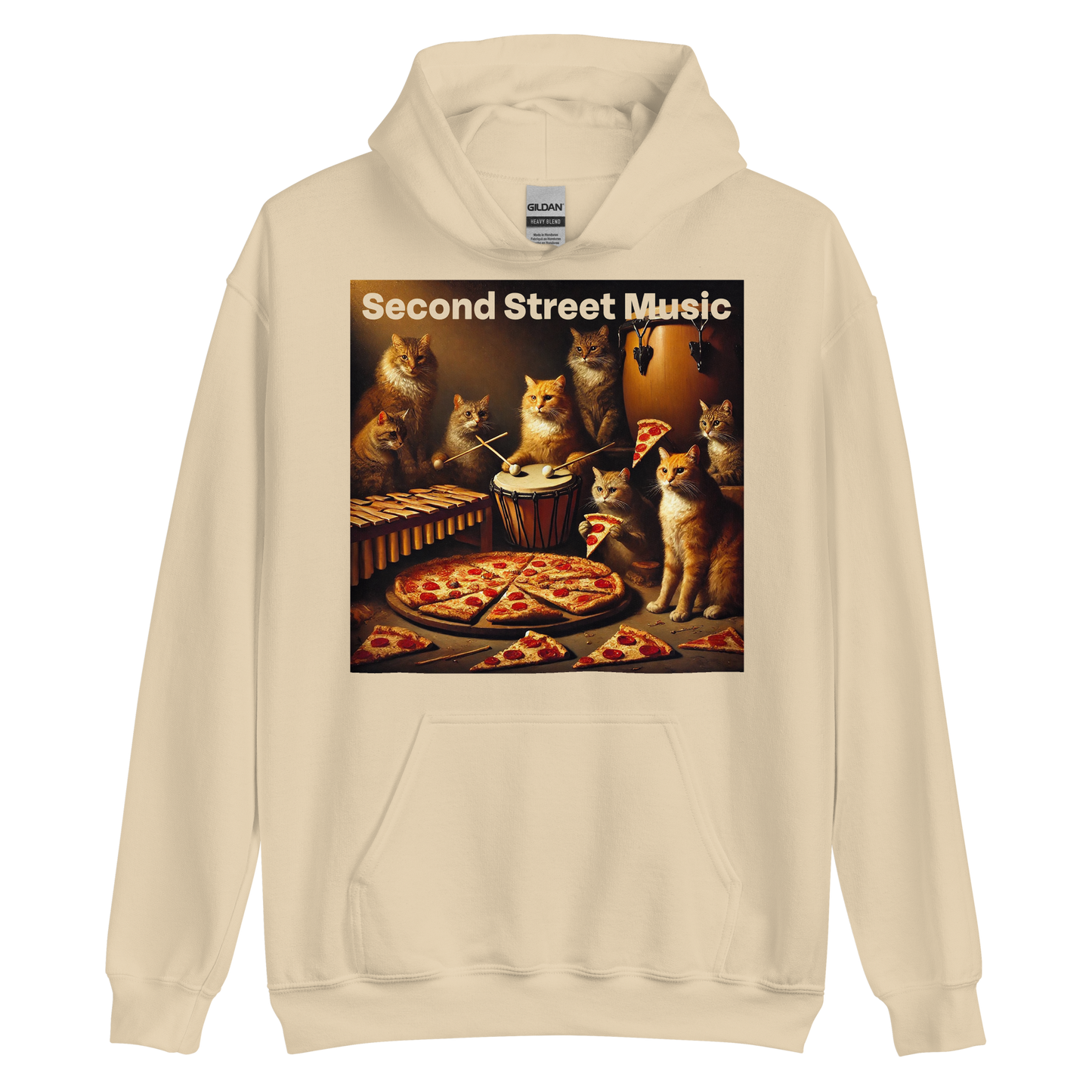 "Pizza Cat Vibes" Unisex Hoodie